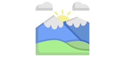 Image for Mountain Forest Sun Cricut SVG Design