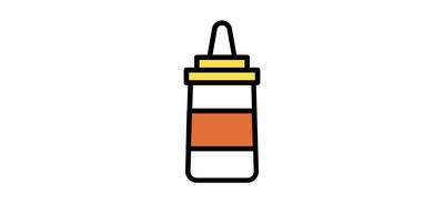 Image for Mustard Bottle Sauce Cricut SVG Design