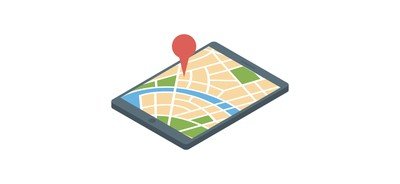 Image for Location Map Mobile Location Online Map Cricut SVG Design