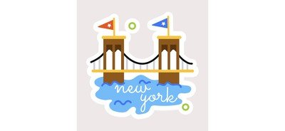 Image for Brooklyn Bridge New York Bridge Gate Bridge Cricut SVG Design