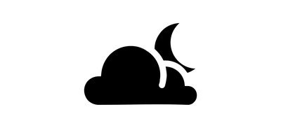 Image for Free Weather Night Crescent Cricut SVG Design