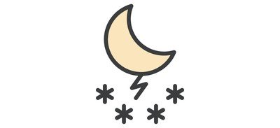 Image for Night Moon Snow Cricut SVG Design