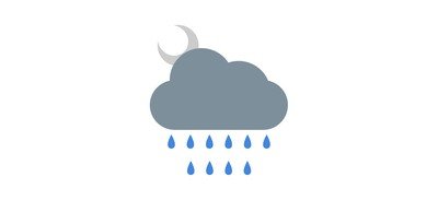 Image for Free Night Rain Cloud Cricut SVG Design