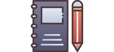 Image for Free Notebook Pencil Education Cricut SVG Design