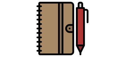 Image for Notebook Pen Book Cricut SVG Design