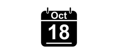 Image for October Calendar Date Cricut SVG Design