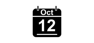 Image for October Calendar Date Cricut SVG Design