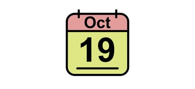 Image for October Calendar Date Cricut SVG Design