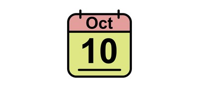 Image for October Calendar Date Cricut SVG Design