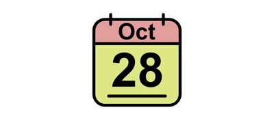 Image for October Calendar Date Cricut SVG Design