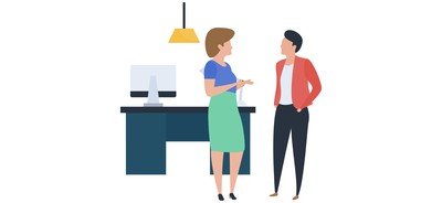 Image for Free Official Discussion Talking Coworking People Cricut SVG Design