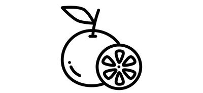 Image for Orange Fruit Lemon Cricut SVG Design