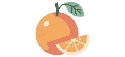 Image for Fruit Vegan Orange Cricut SVG Design