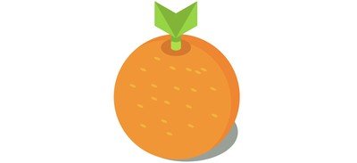 Image for Orange Fruit Isometric Cricut SVG Design