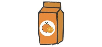 Image for Orange Juice Packaged Cricut SVG Design