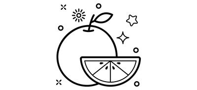 Image for Orange Fruit Food Cricut SVG Design