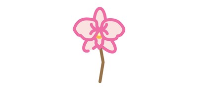 Image for Orchid  Cricut SVG Design