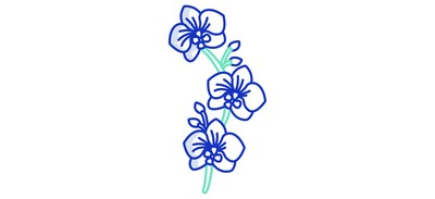 Image for Orchid Cricut SVG Design