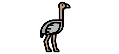 Image for Ostrich Bird Zoo Cricut SVG Design