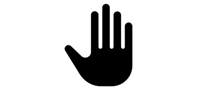 Image for Palm Gesture Cricut SVG Design