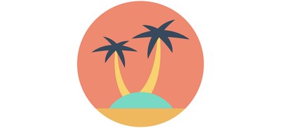 Image for Palm Tree Beach Cricut SVG Design