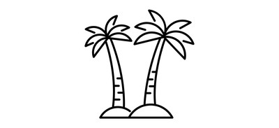 Image for Palm Tree Tropical Cricut SVG Design