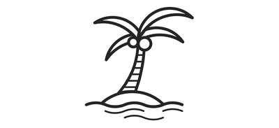 Image for Palm Tree Coconut Cricut SVG Design