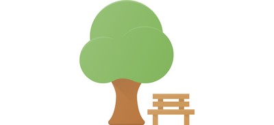 Image for Park Bench Tree Cricut SVG Design