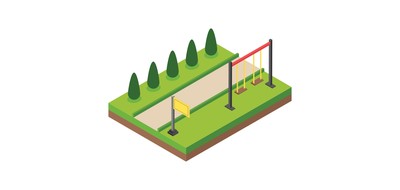 Image for Free Park Garden Playground Cricut SVG Design