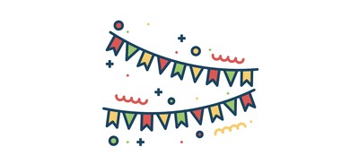 Image for Free Party Popper Decoration Cricut SVG Design