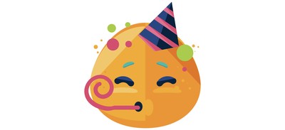 Image for Party Emoji Face Cricut SVG Design