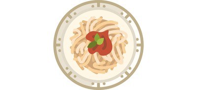 Image for Pasta Plate Spaghetti Cricut SVG Design