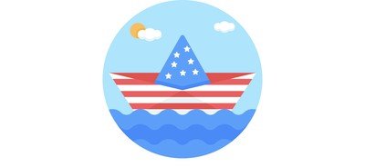 Image for Paper Boat Patriot Paper Boat Patriot Paper Ship Cricut SVG Design