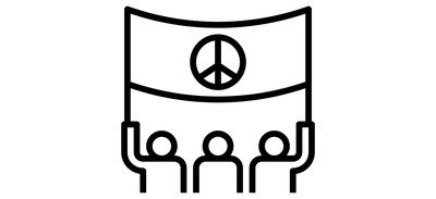 Image for Rally Protest Peace Cricut SVG Design