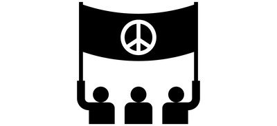 Image for Free Rally Protest Peace Cricut SVG Design