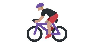 Image for Free Person Biking Riding Cricut SVG Design