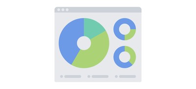 Image for Pie Chart Metrics Cricut SVG Design