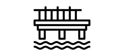 Image for Pier Seaside Structure Coastal Platform Cricut SVG Design