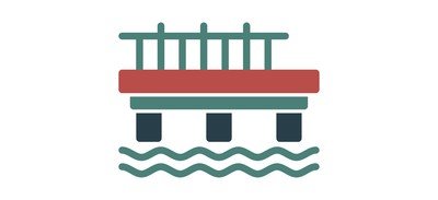 Image for Pier Seaside Structure Coastal Platform Cricut SVG Design