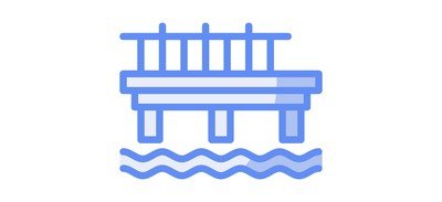 Image for Pier Seaside Structure Coastal Platform Cricut SVG Design