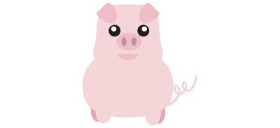 Image for Fat Pig Pigs Piglet Cricut SVG Design