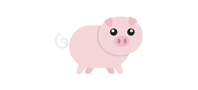 Image for Fat Pig Pigs Piglet Cricut SVG Design