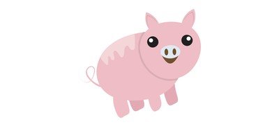 Image for Fat Pig Pigs Piglet Cricut SVG Design