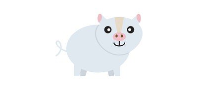 Image for Fat Pig Pigs Piglet Cricut SVG Design