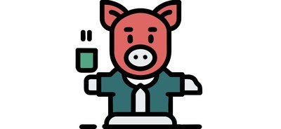 Image for Piglet Cartoon Piggy Bank Cricut SVG Design