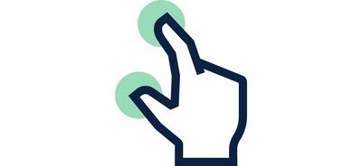 Image for Pinch Gesture Hand Cricut SVG Design