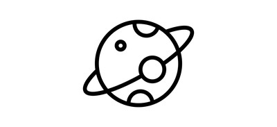 Image for Planet Moon Space Cricut SVG Design