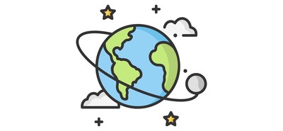 Image for A Earth And Moon Earth Planet Earth And Moon Cricut SVG Design