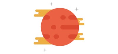 Image for Free Planet Fireball Meteoroid Cricut SVG Design