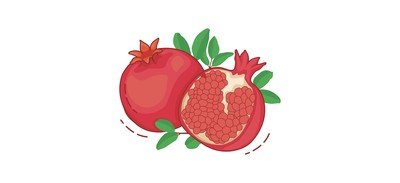 Image for Pomegranate Fruit Fresh Cricut SVG Design